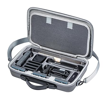 STARTRC Shockproof, Waterprrof Carry Case for Insta360 X4, Portable PU Combo Storage Protective Bag Travel Case for Insta360 X4 Accessories (X4 Creator)