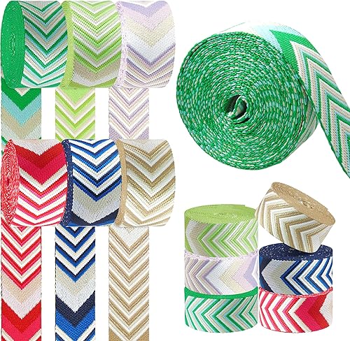 6 Rollos Cinturón de Nylon de 1.5 Pulgadas con Flecha Correas de Nylon Correas para Bolso Correas para Mochila Cinturón de Nylon para Cinturón de