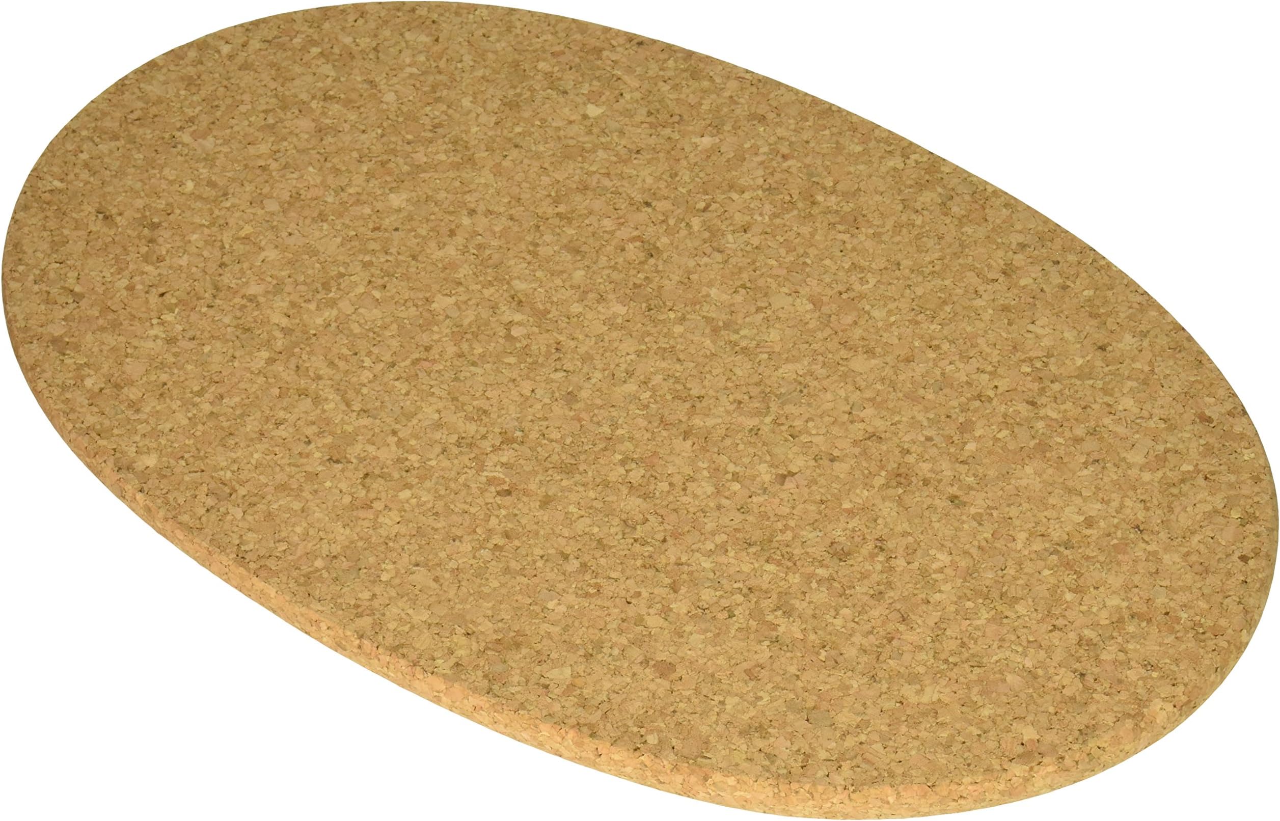 Linden Sweden Jonas Round Cork Trivet, 13" x 8 1/2"- Water Absorbent - Perfect for Plants, Hot Pots, Pans, Mugs, and Glasses