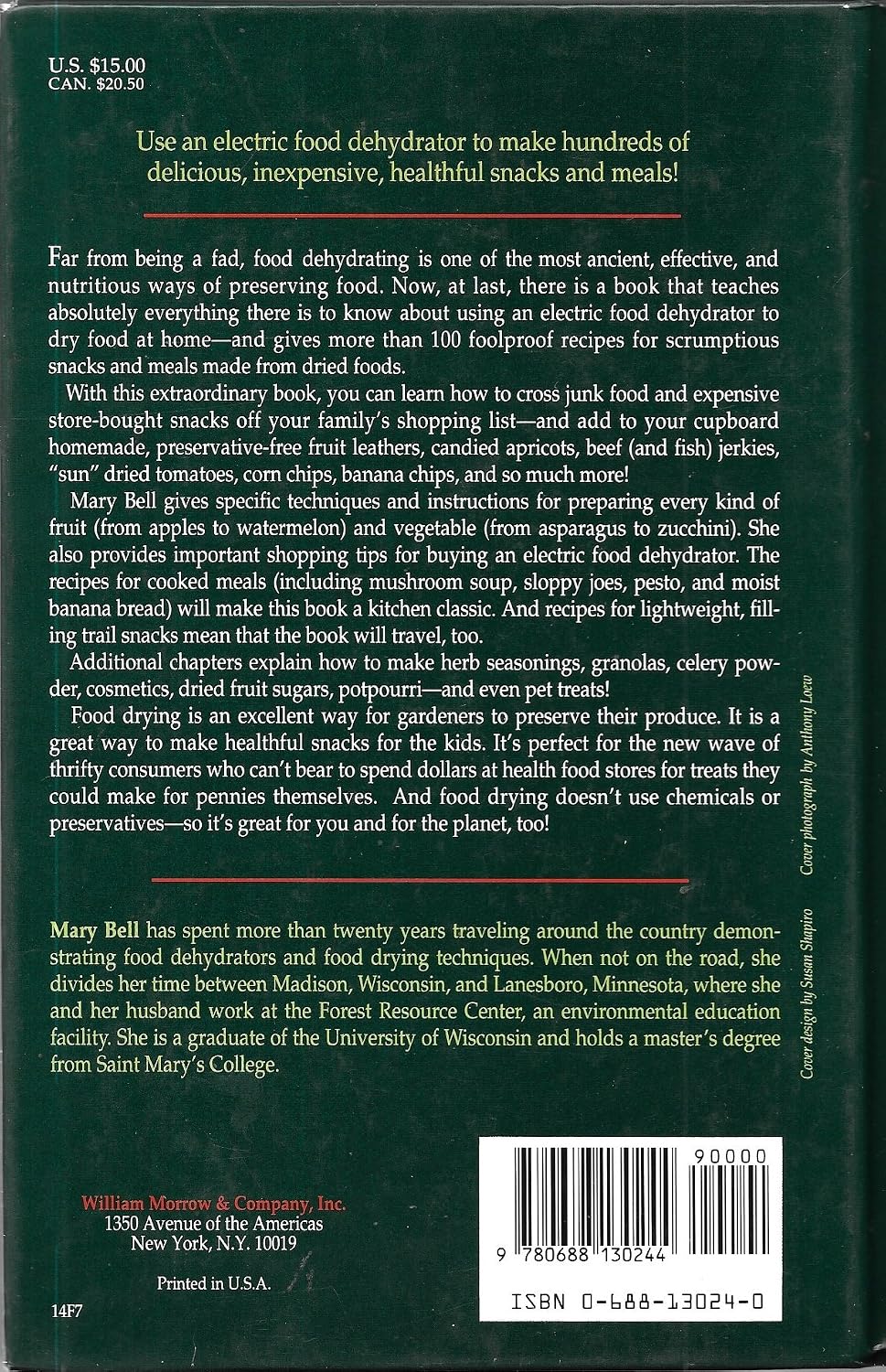 Mary Bell's Complete Dehydrator Cookbook
