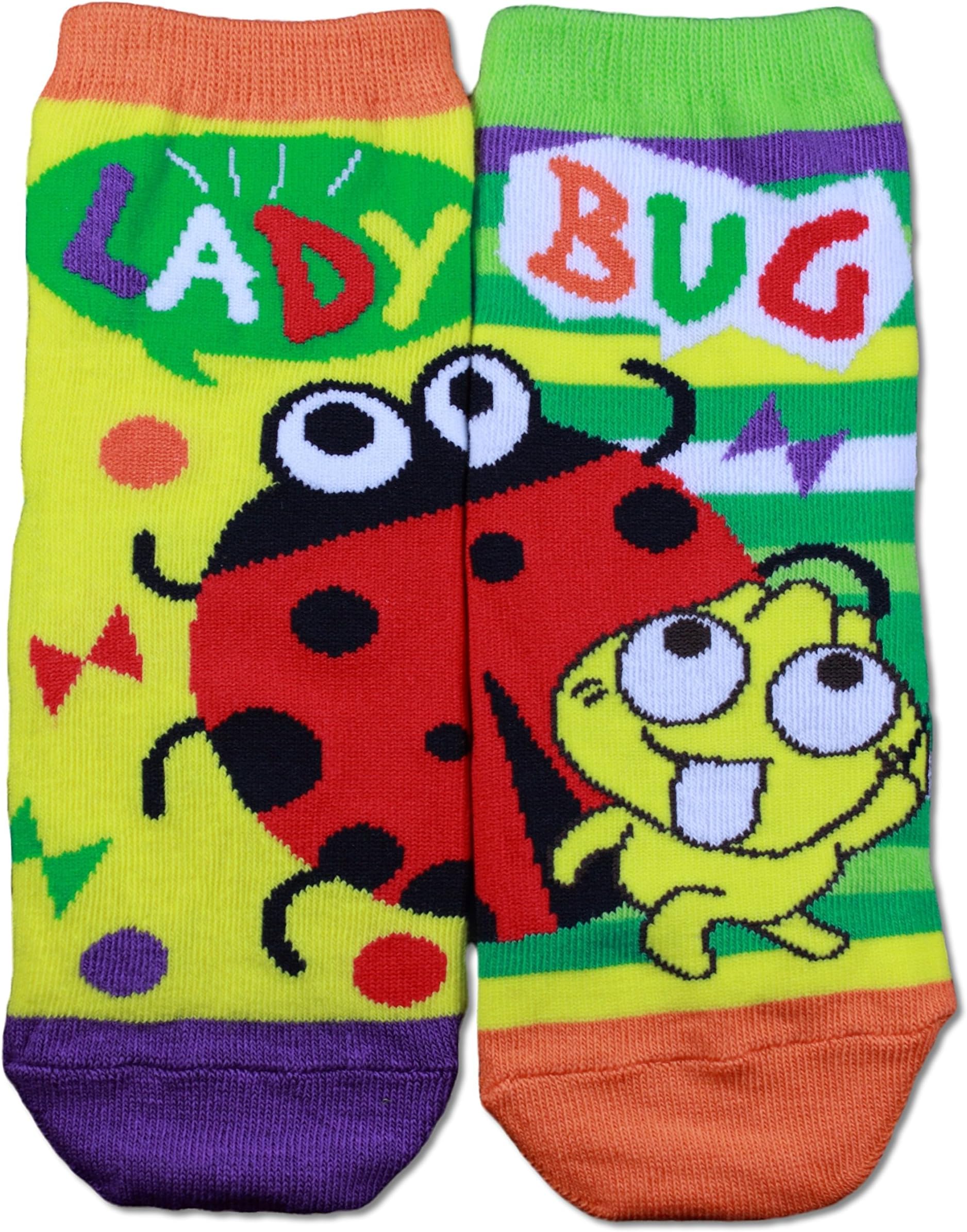 Word Learning Unisex Children Socks - Teach Compound Word Ladybug