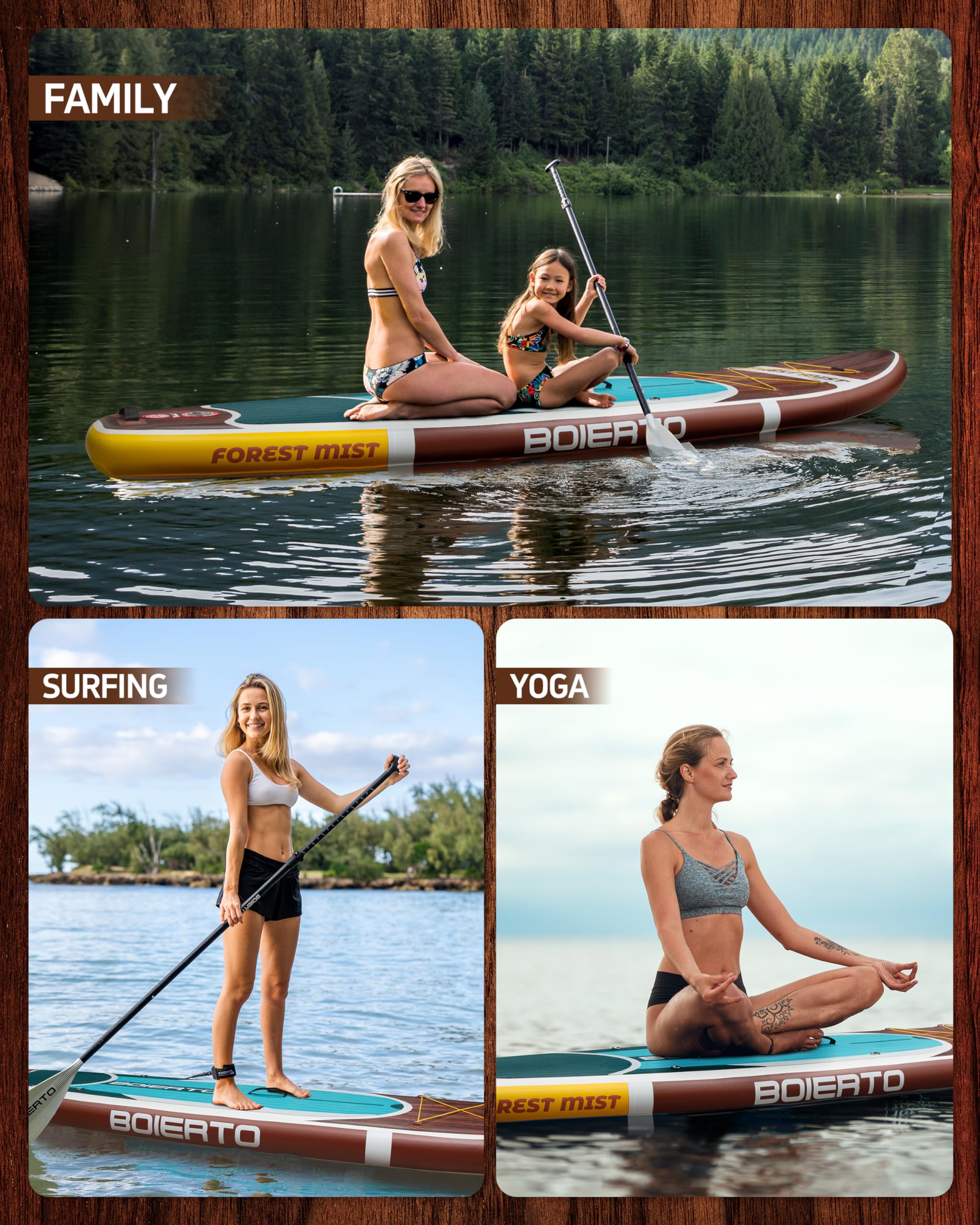新品未開封BOIERTOスタンドアップパドルボード 11' x 33' x 6' Amazon | BOIERTO Inflatable Stand Up Paddle Board 11'*33