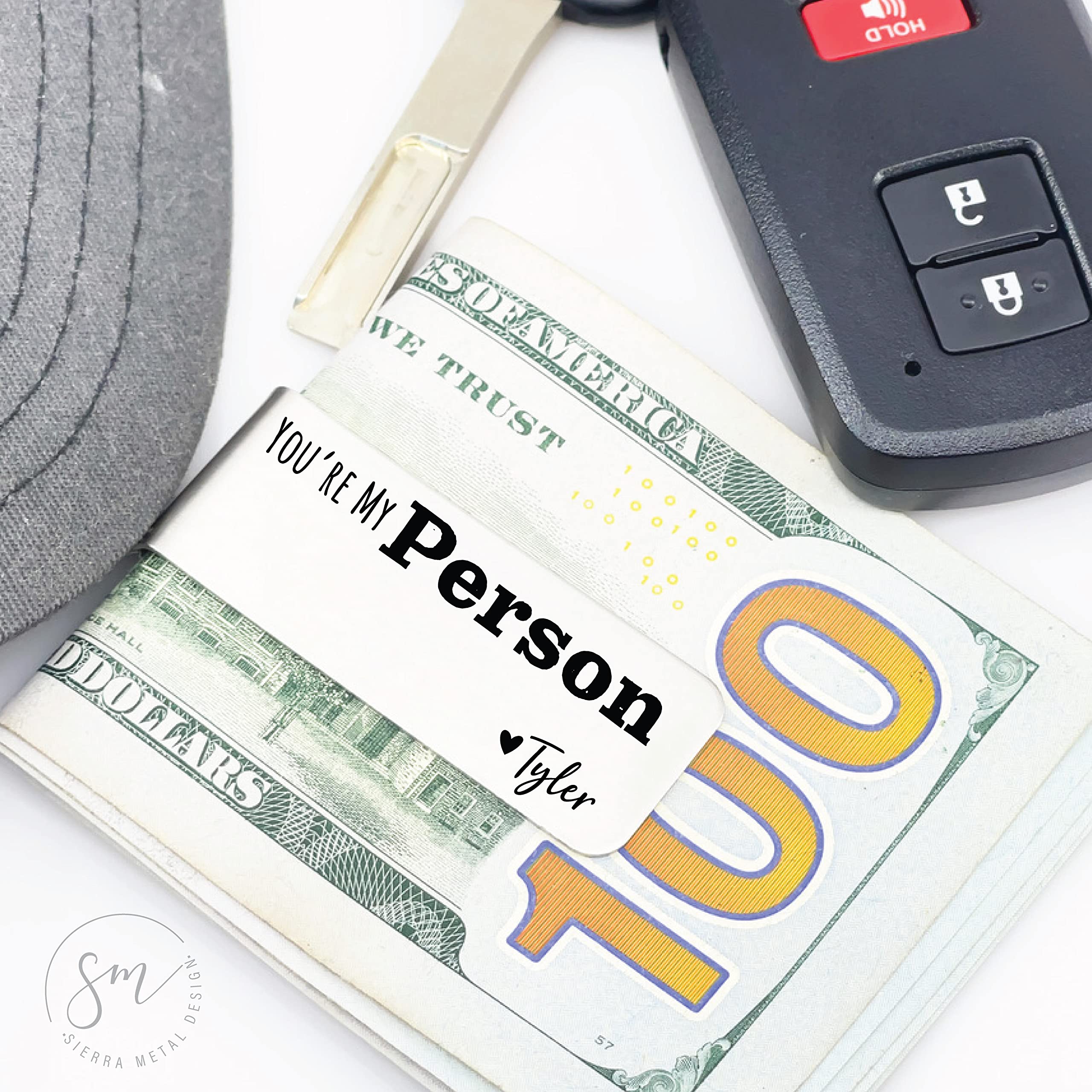 You're My Person Money Clip Personalized Gift Wallet Money Personal Wallet Husband Money Clip Men's Initials Gift Friend Gift Idea Person PERSON-MONEY
