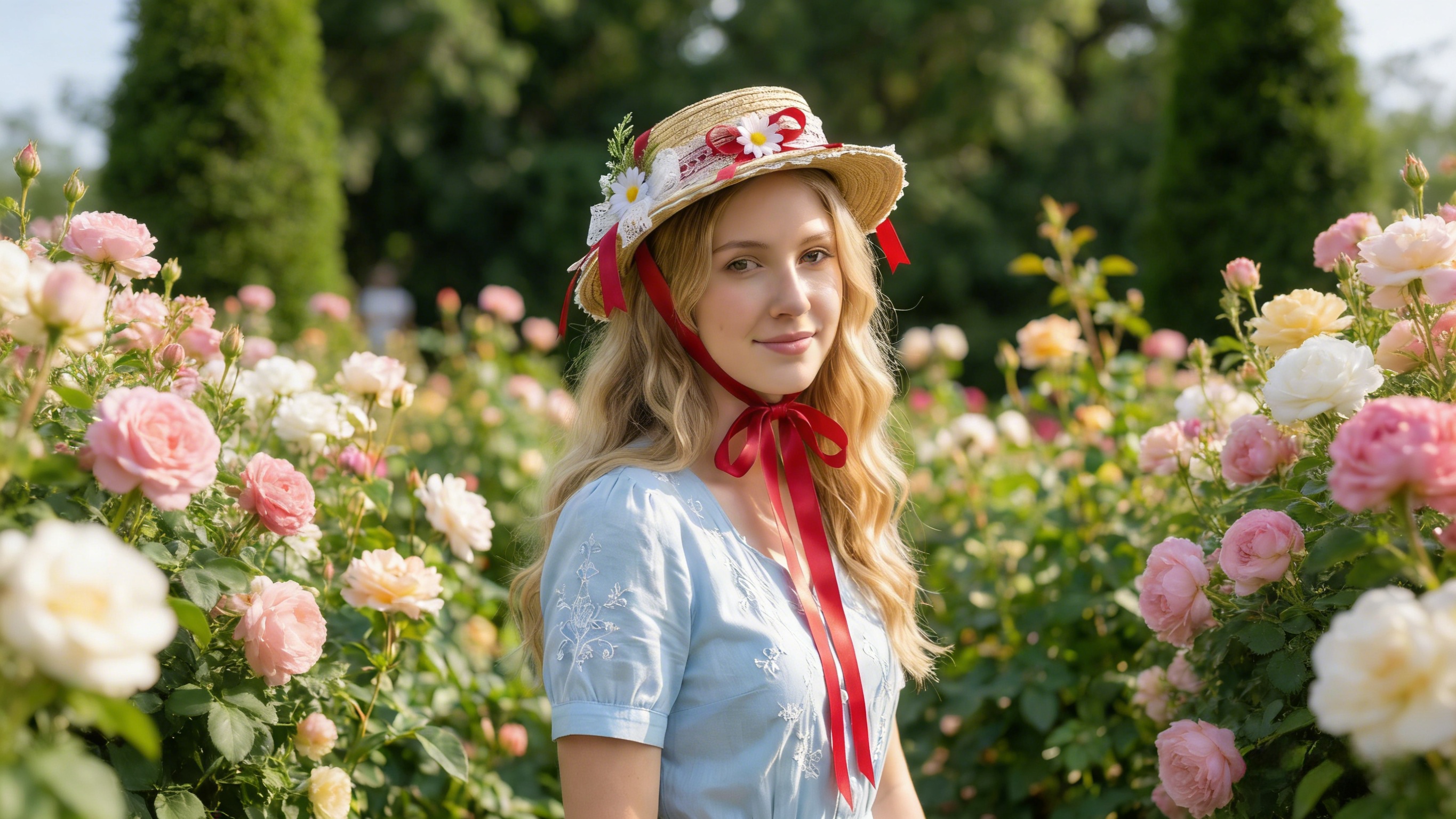 Sombrero Victorian Tea Party para Mujer, Ala Ancha miniatura 7