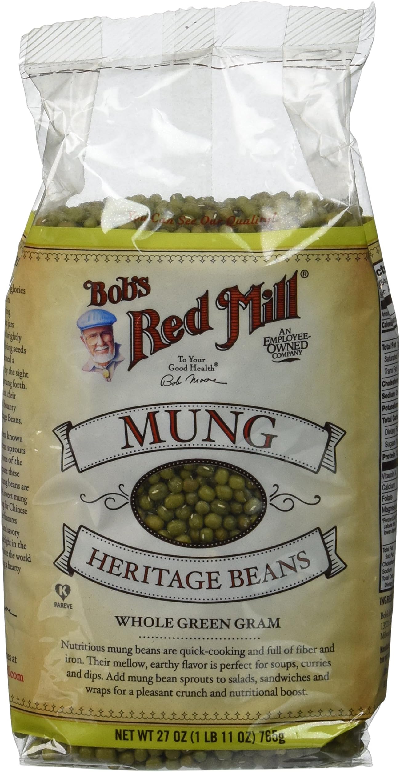 Bob's Red Mill Mung Beans, 27 oz