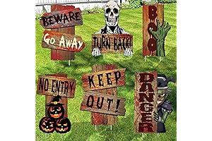 KatchOn, Halloween Do Not Enter Signs, Pack of 6