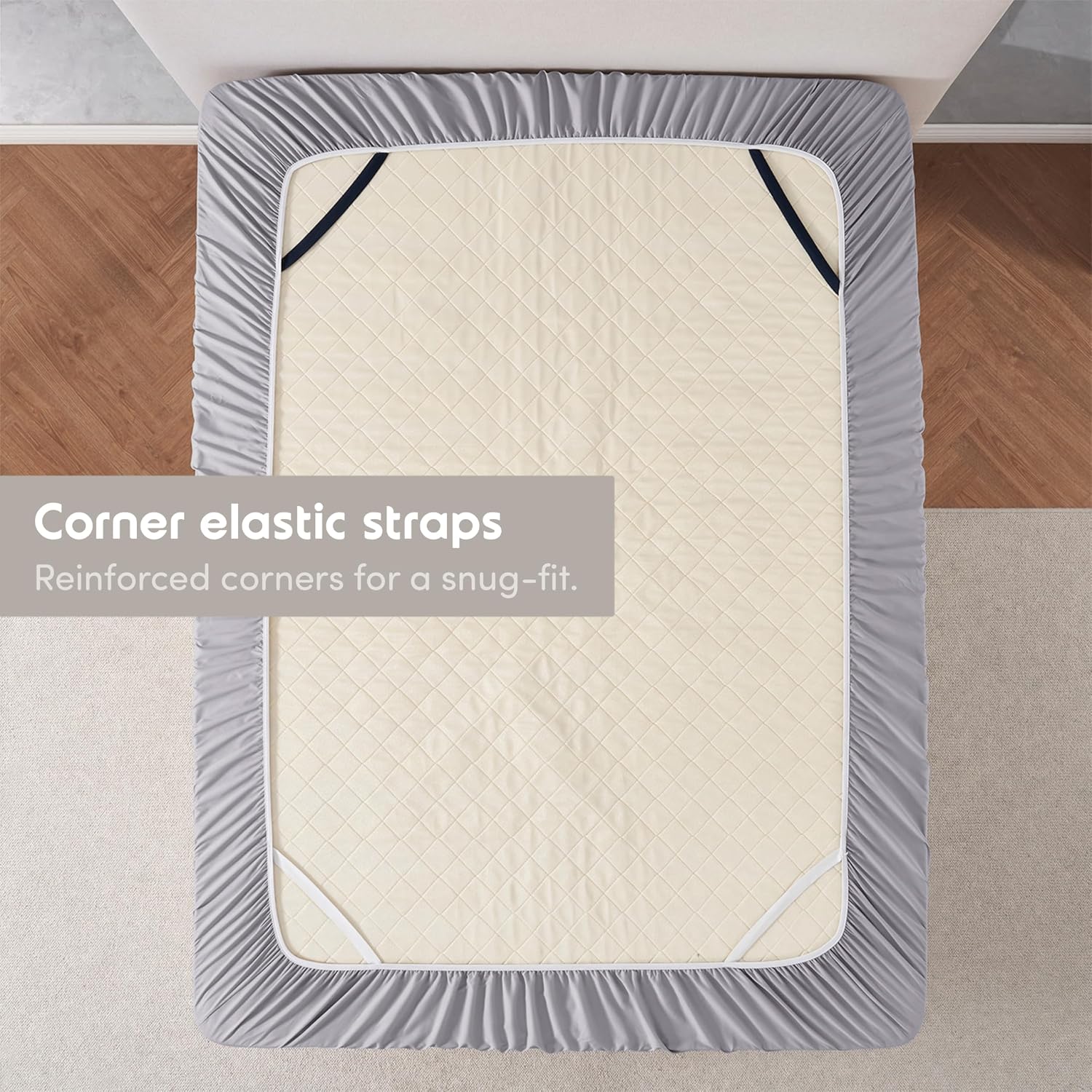 Nestl Extra Deep Pocket Twin Fitted Sheet Only, Dorm College Sheet
