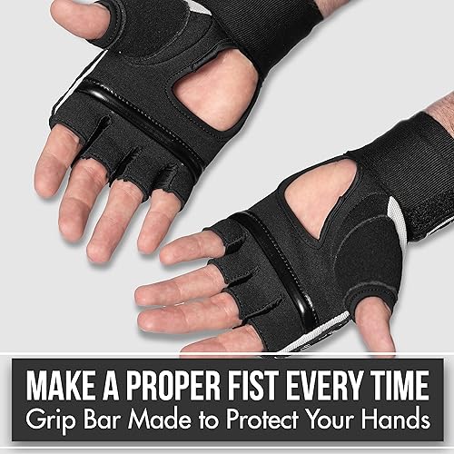 Miniatura 4 de MoneyFyte Quick Gel Boxing Wraps Under Boxing Gloves  Kickboxing MMA Muay Thai  Puño, nudillo, muñequera, guante interior para manos, para hombres,