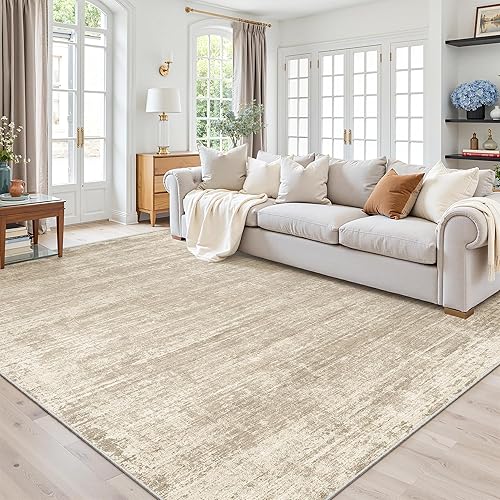 Miniatura 55 de zesthome Alfombras de 8 x 10 pulgadas para sala de estar, alfombra lavable con respaldo antideslizante, alfombra de área moderna abstracta,