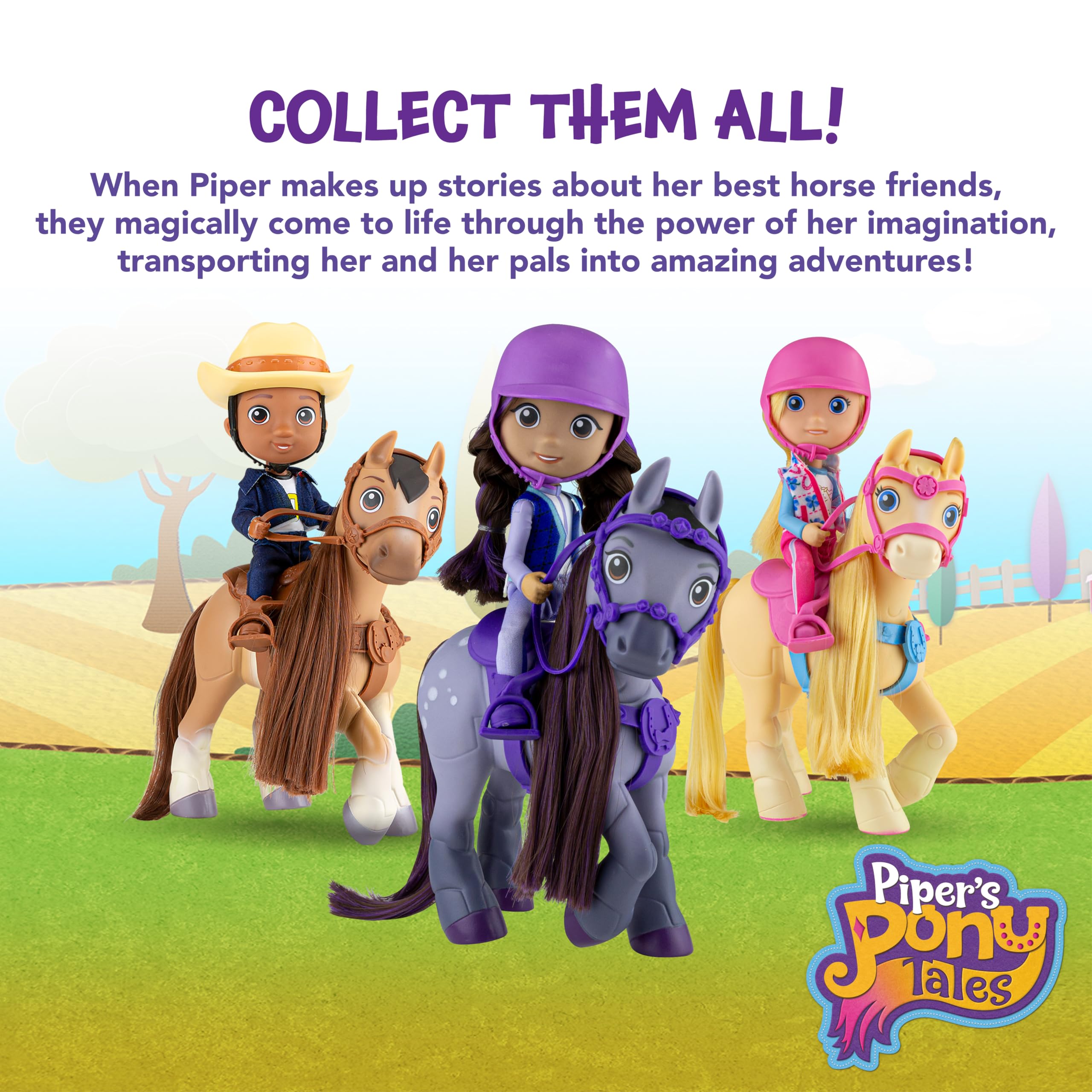 Breyer Horses Piper's Pony Tales | Casey and Tuck | Doll and Horse Toy Set | 6