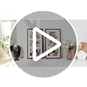 Golden State Art, 5x7 Collage Picture Frame - Solid Wood with Real Glass - Multi Picture Frame for (3) 5x7 Photos or One 9x18 Print - Rounded Corner Design - Collage Wall Decor - Brown