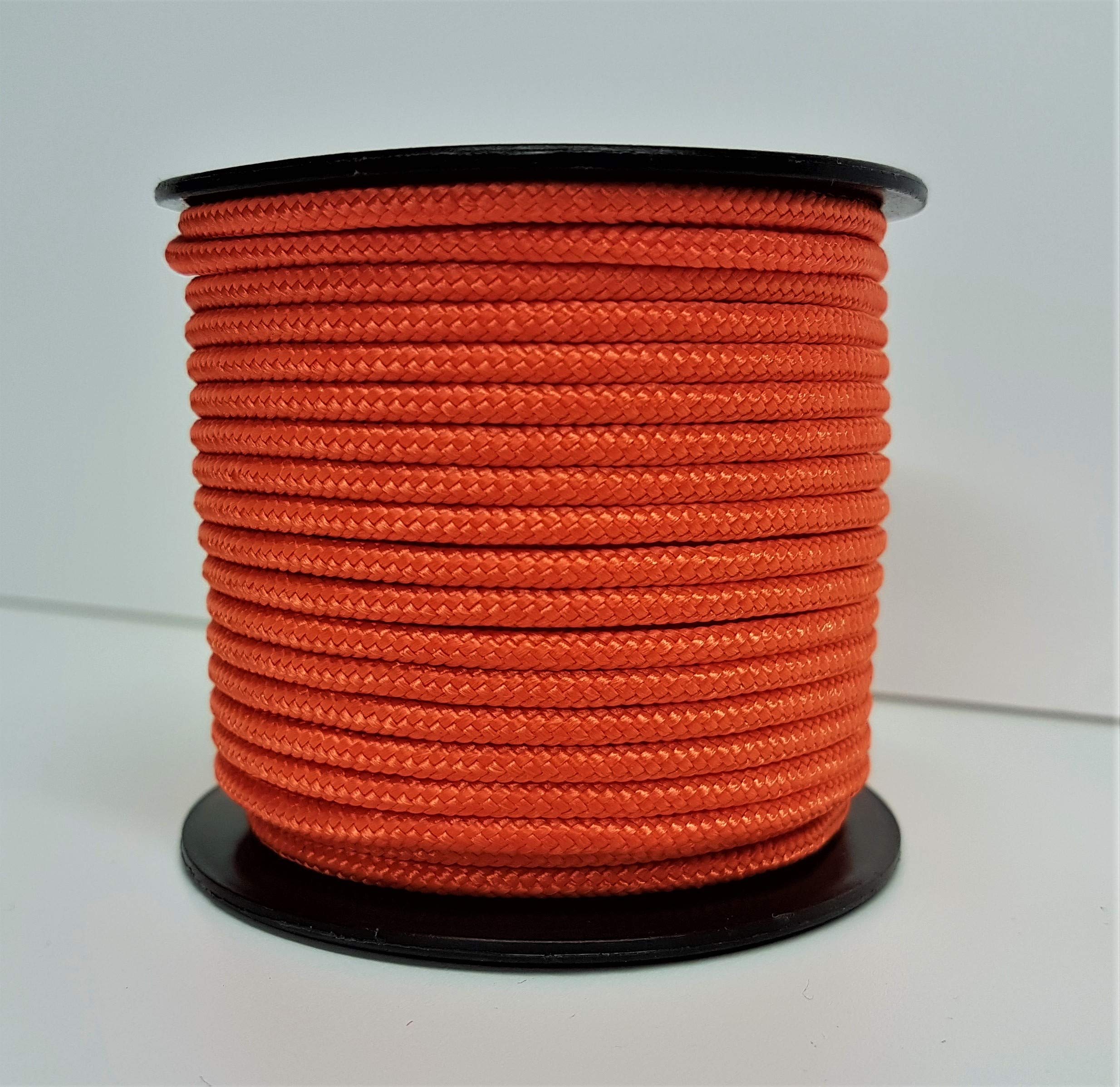 Rota Marine Orange 3Mm 19Mt Mini Reels Polyester Braided Rope Boat Tent Kayak Mini Spools (Orange)