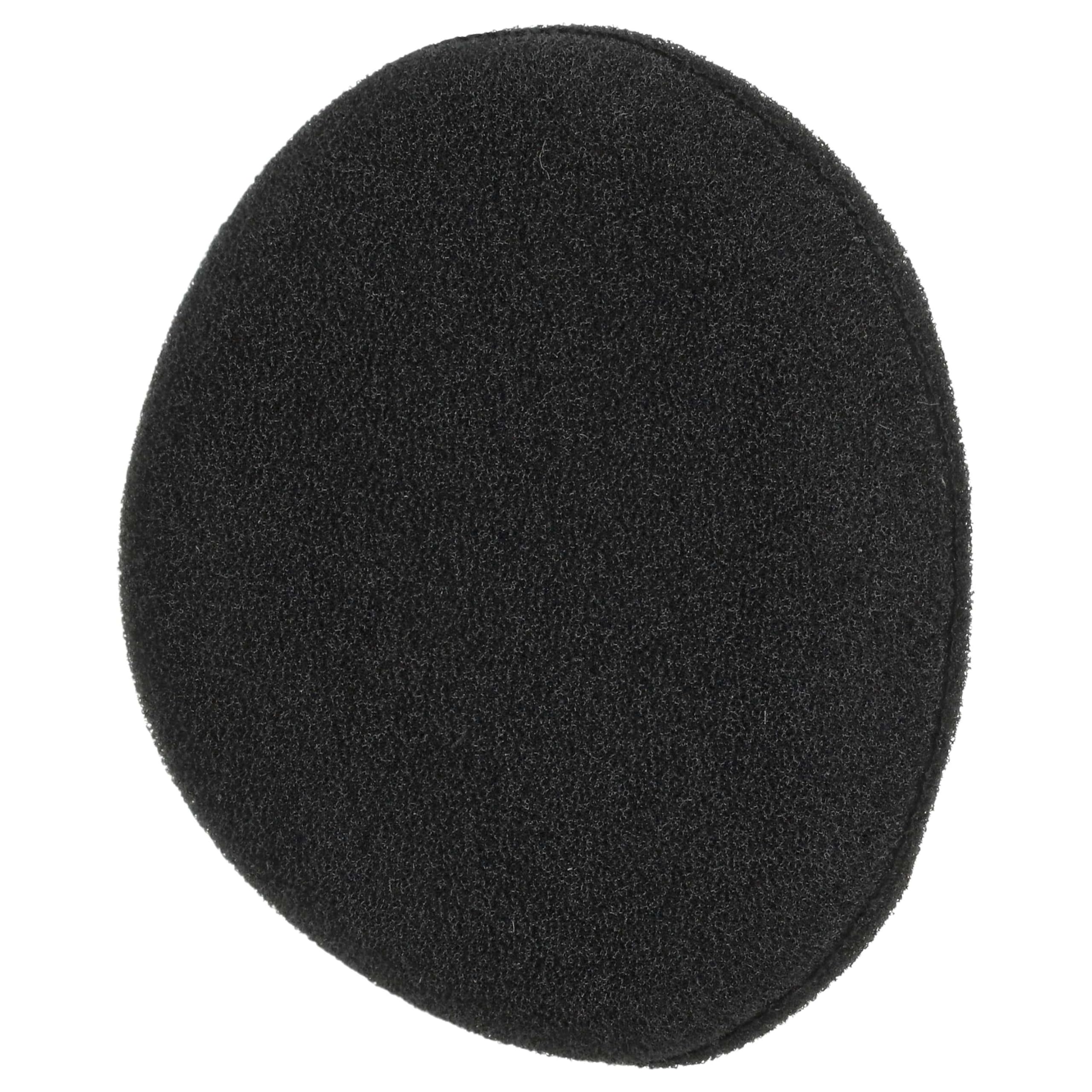 vhbw 20x Ohrpolster kompatibel mit Sennheiser PX80 | PX90, PX300 Kopfhörer Headset, Schaumstoff Schwarz, Matt