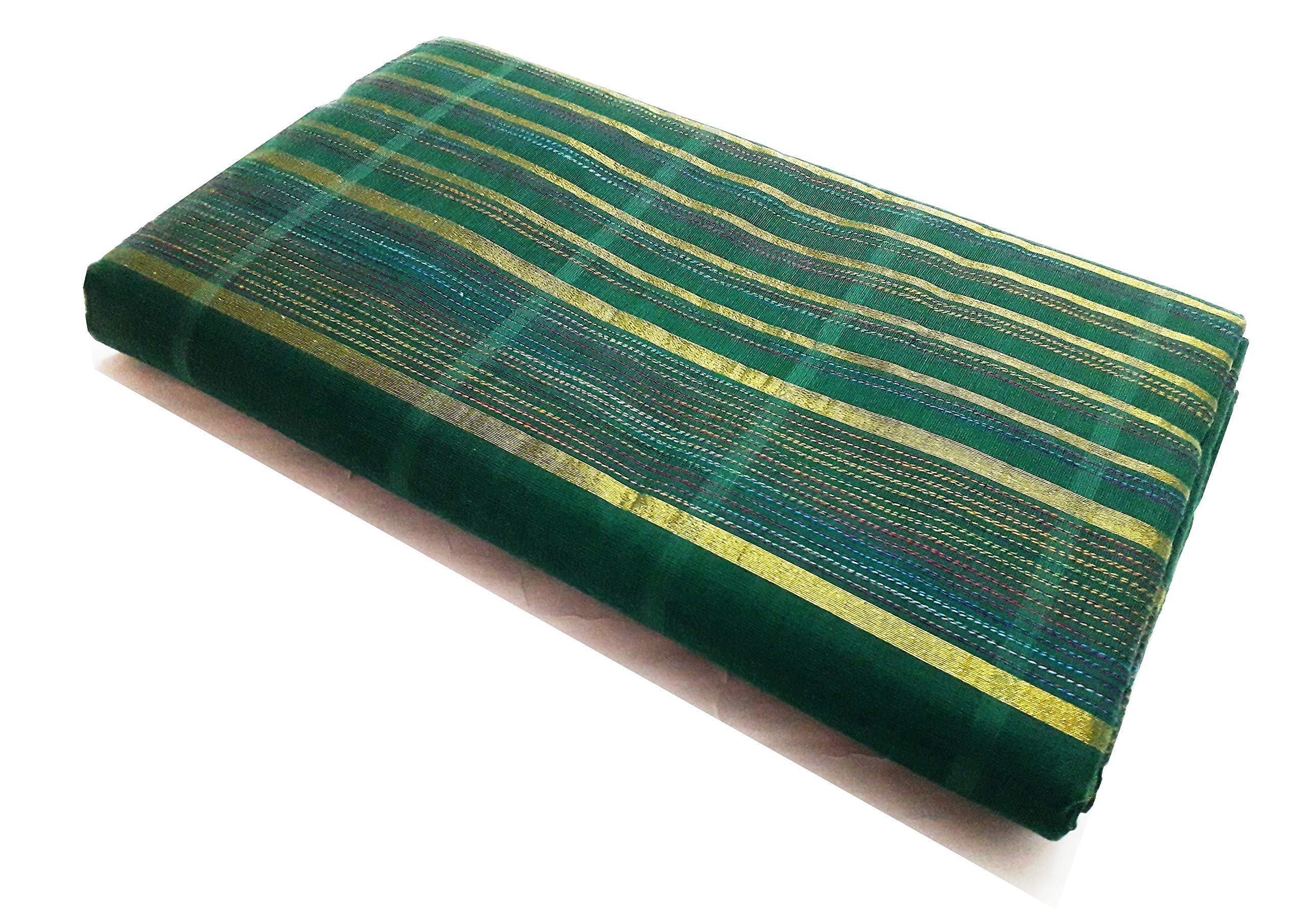 SouthLife Women's Kasavu Cotton Saree (SLCOIMSR4_Multicolour)