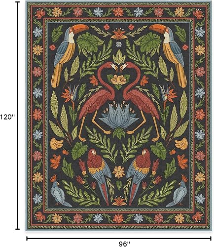 Miniatura 9 de RUGGABLE x Iris Apfel - Alfombra lavable perfecta y moderna para sala de estar, dormitorio, cocina, apta para mascotas y niños, resistente a las