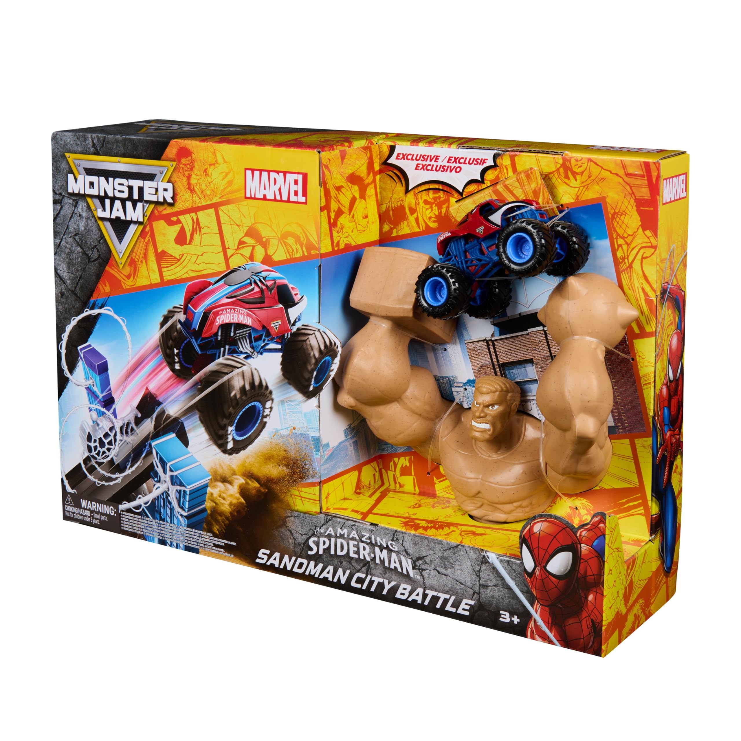 Monster Jam 1to64 Marvel Playset I