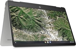 HP 14-inch Chromebook x360 with HD Touchscreen, Intel Pentium Silver N5000 Processor, Intel UHD Graphics 605, 4 GB RAM, 64 GB eMMC Storage, Chrome OS (14a-ca0022nr, 2021 Model) (Renewed)