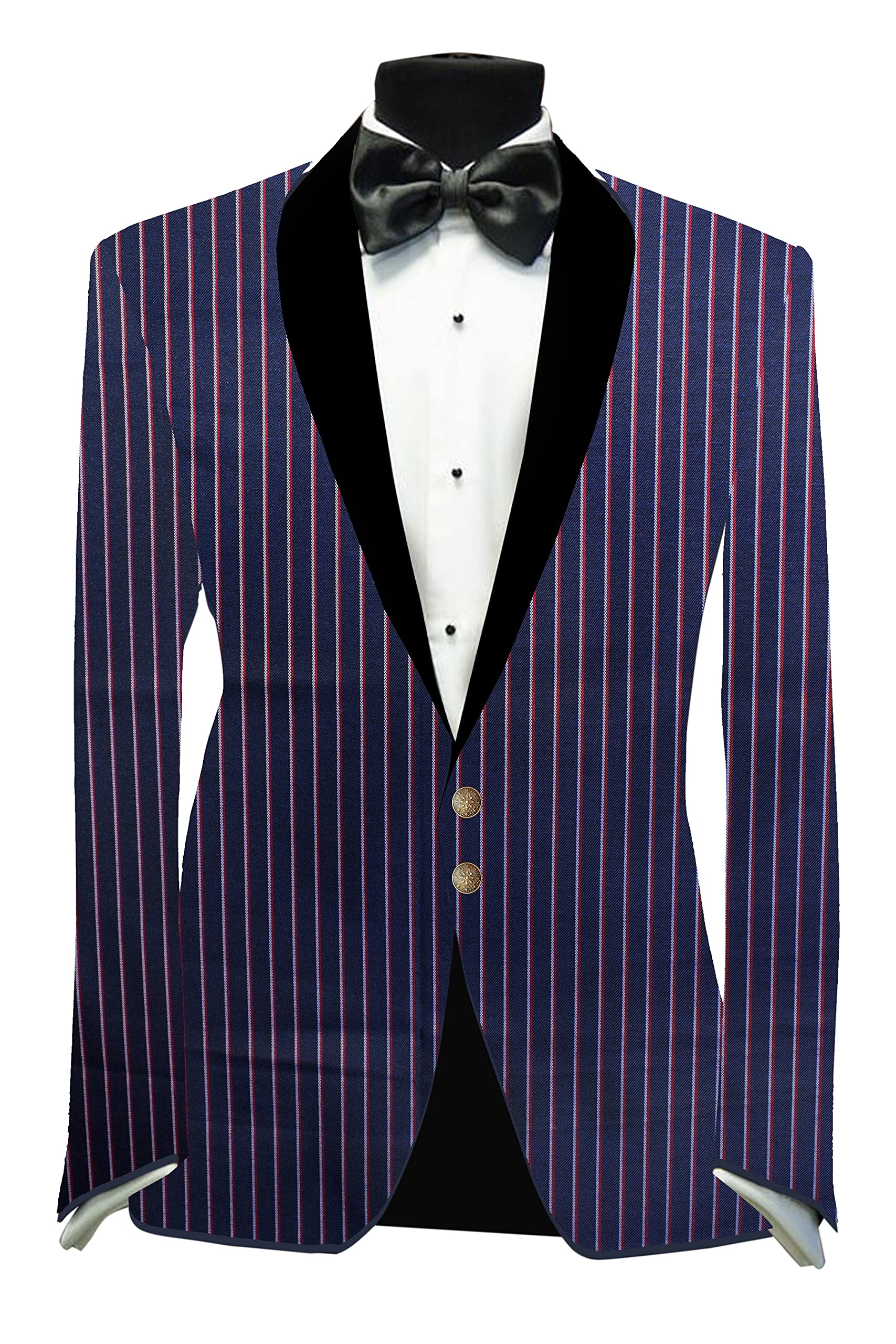 KUNDAN SULZ GWALIOR Men's Un-Stitch Trouser/Jacket Fabric (1.20 Meters; Dark Blue & Red/White)-picture-36