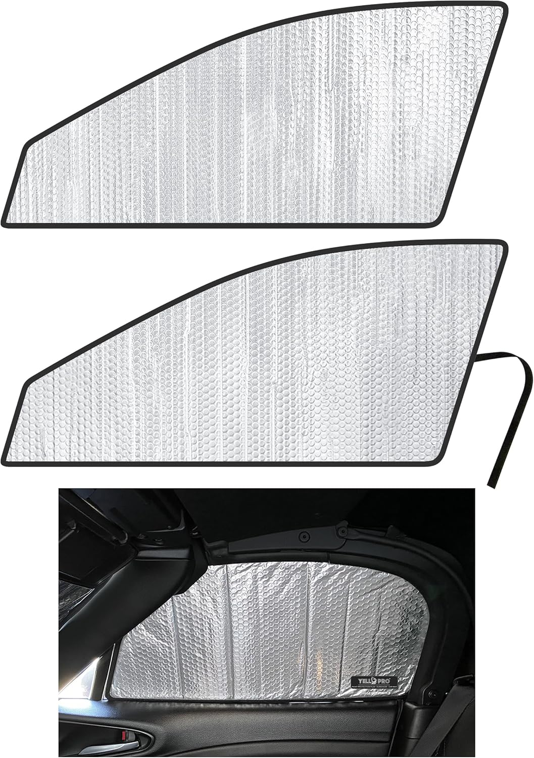 Side Window Front Seat Sunshade Custom Fit for 2017 2018 2019 2020 2021 Fiat 124 Spider, UV Reflector Sun Protection Accessories (Set of 2)