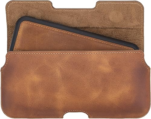 Vista 3 de Venito Rome - Funda universal de cuero compatible con iPhone 14-13-12 Pro Max, Galaxy S23-S22-S21-S2 (Ultra-Plus) Note 2 Ultra y teléfonos