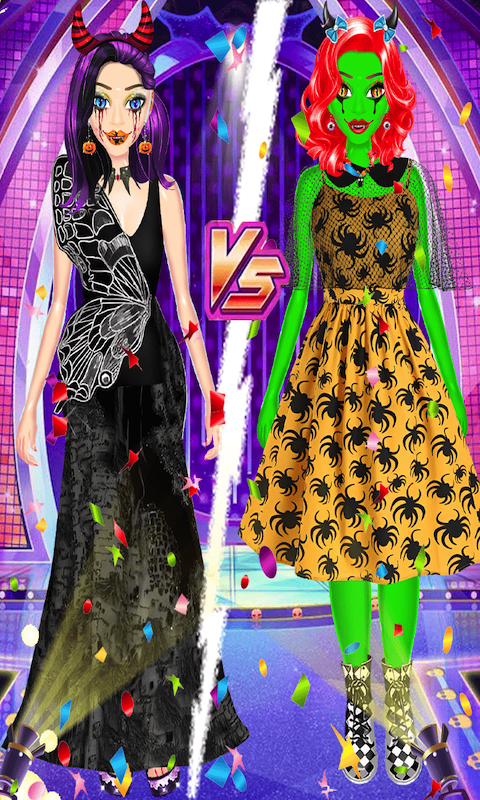 open lace back dress Halloween Dress Up Games : Dress Up Wala Game - Monster Costume Party