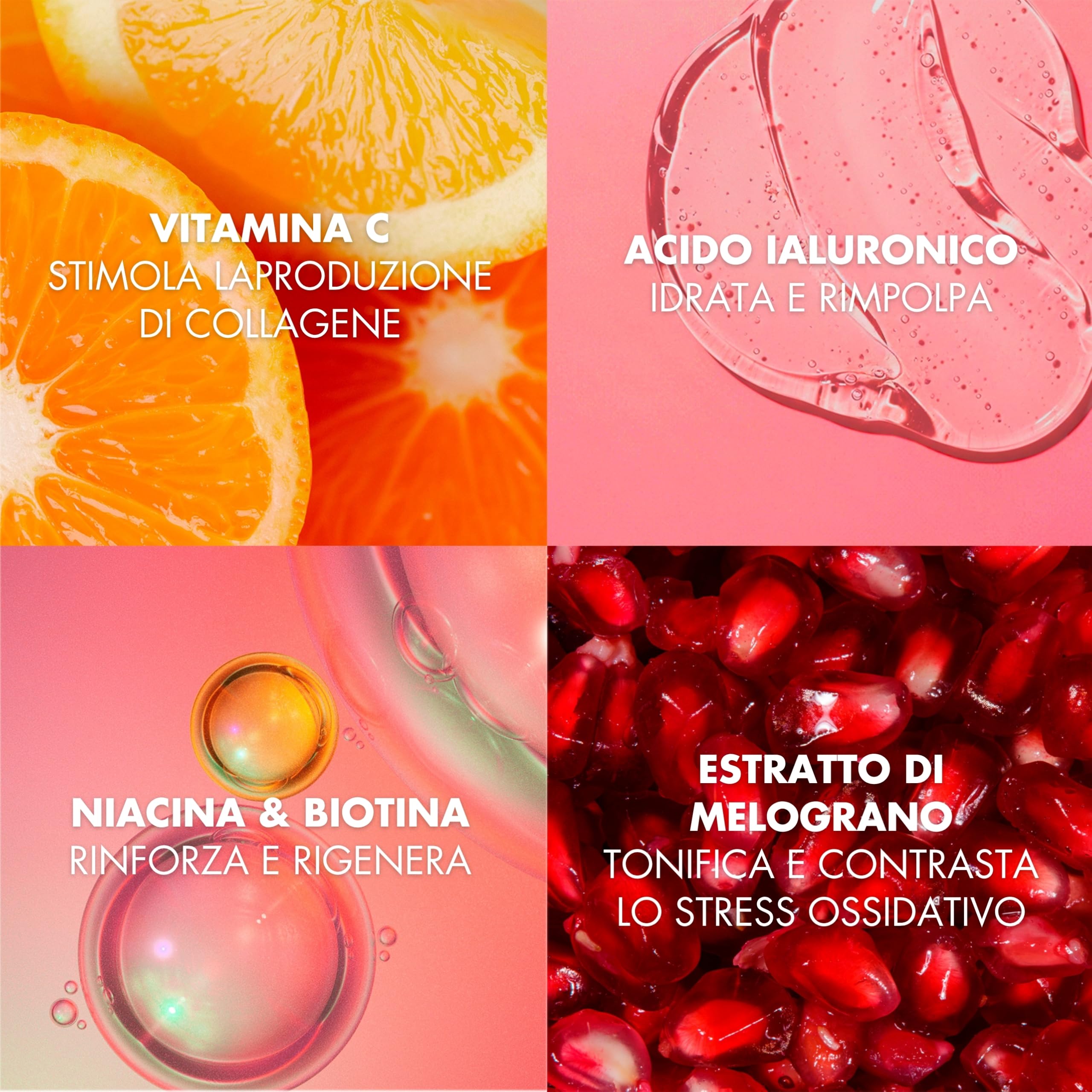 Skön Collagen Elixir - Integratore Collagene e Acido Ialuronico in Polvere con Vitamina C Biotina Niacina, Supporta la Produzione di Collagene - Integratore Capelli Unghie Pelle, 240gx2, Made in Italy