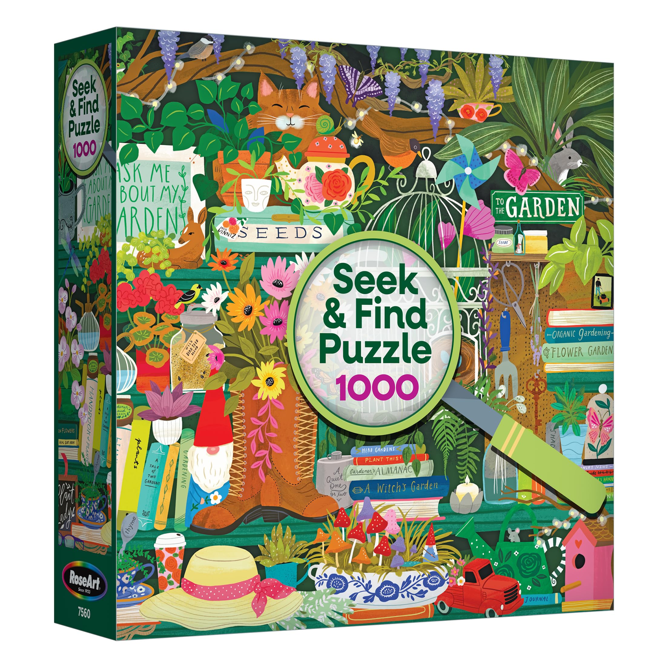 Amazon.com: RoseArt - Seek & Find - Gardener's Library - 1000