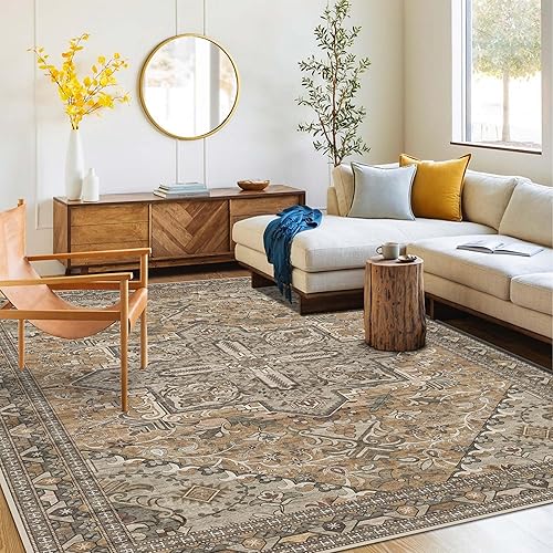 Washable Area Rug 4x6 | Non Slip Area Rug for