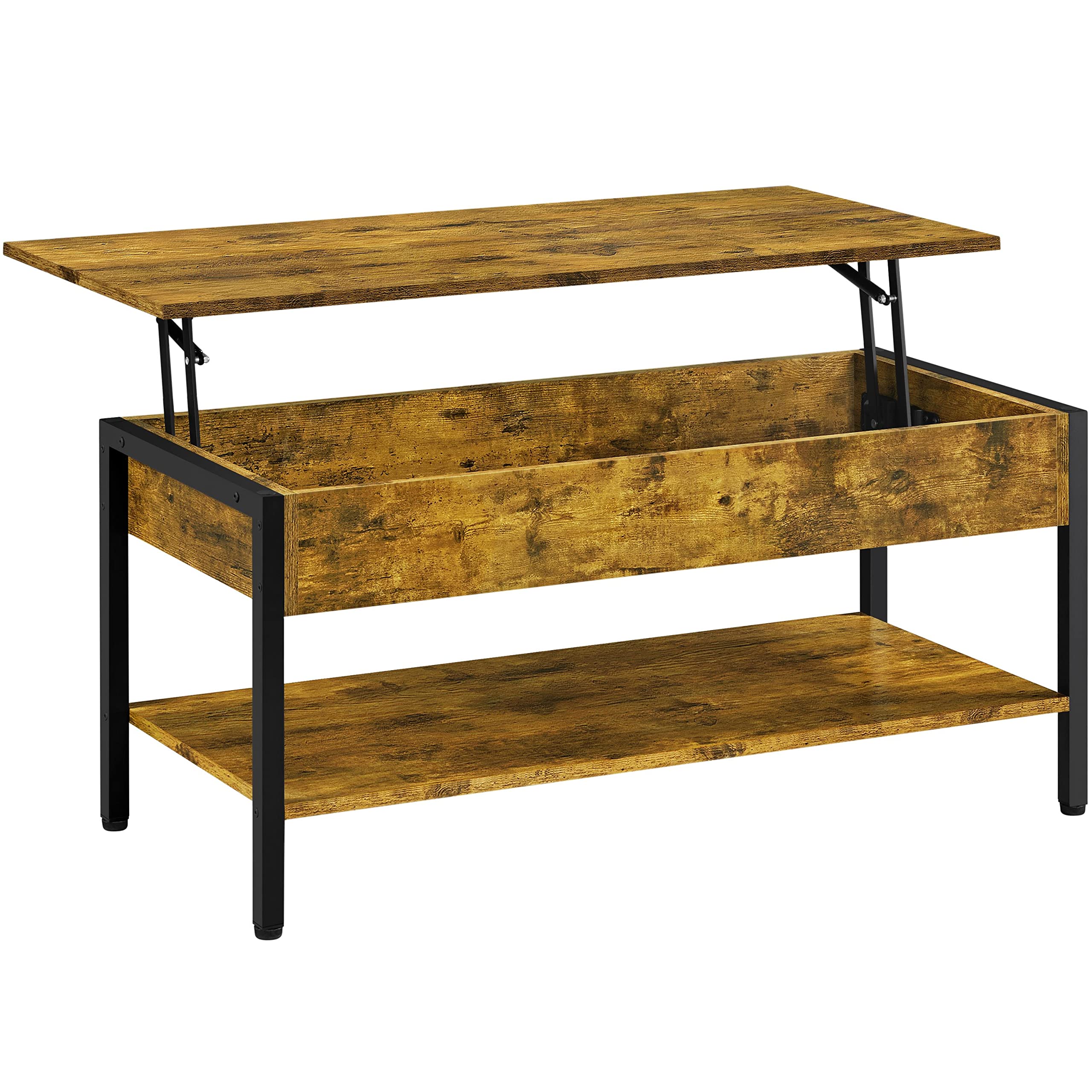 Buy Yaheetech Lift Top Coffee Table, 41 In Coffee Table with Hidden Storage Compartment, Wooden