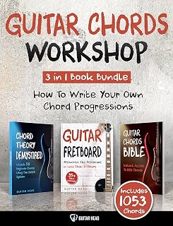 Guitar Chords Workshop: How To Write Your Own Chord Progressions Even If You Only Know A Few Open Chords: Includes 1053 Chords (Guitar Chord Mastery Book 3)