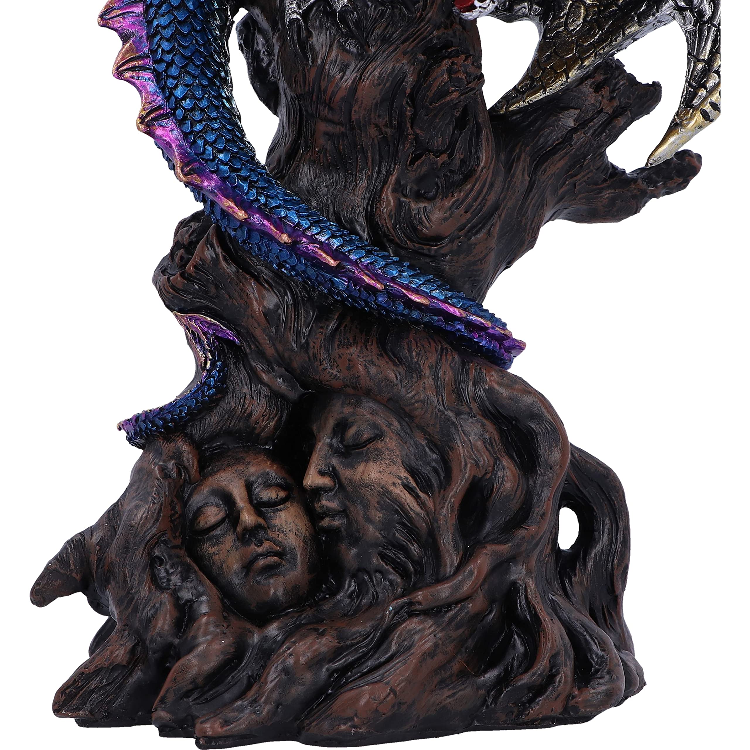 Nemesis Now Ealdwoode Figur 27,5 cm, Kunstharz, Drachen-Skulptur, Gothic-Fantasie-Merchandise, aus feinstem Kunstharz, handbemalt