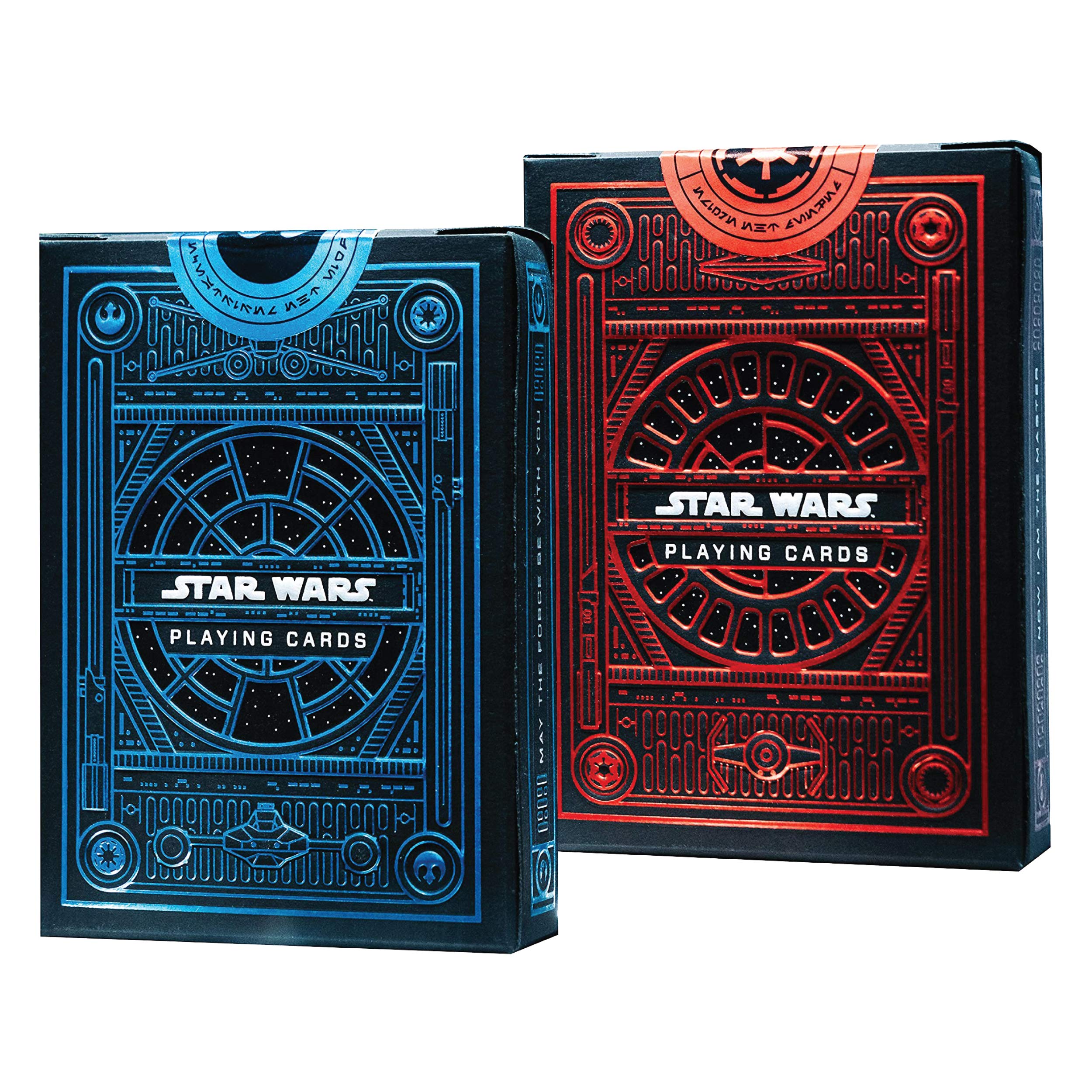 TUGOKU Kids CameraStar Wars Playing Cards 2 Pack Decks | Light Side Blue Deck | Dark Side Red Deck by Theory11 | Skywalker Saga Choose a Side