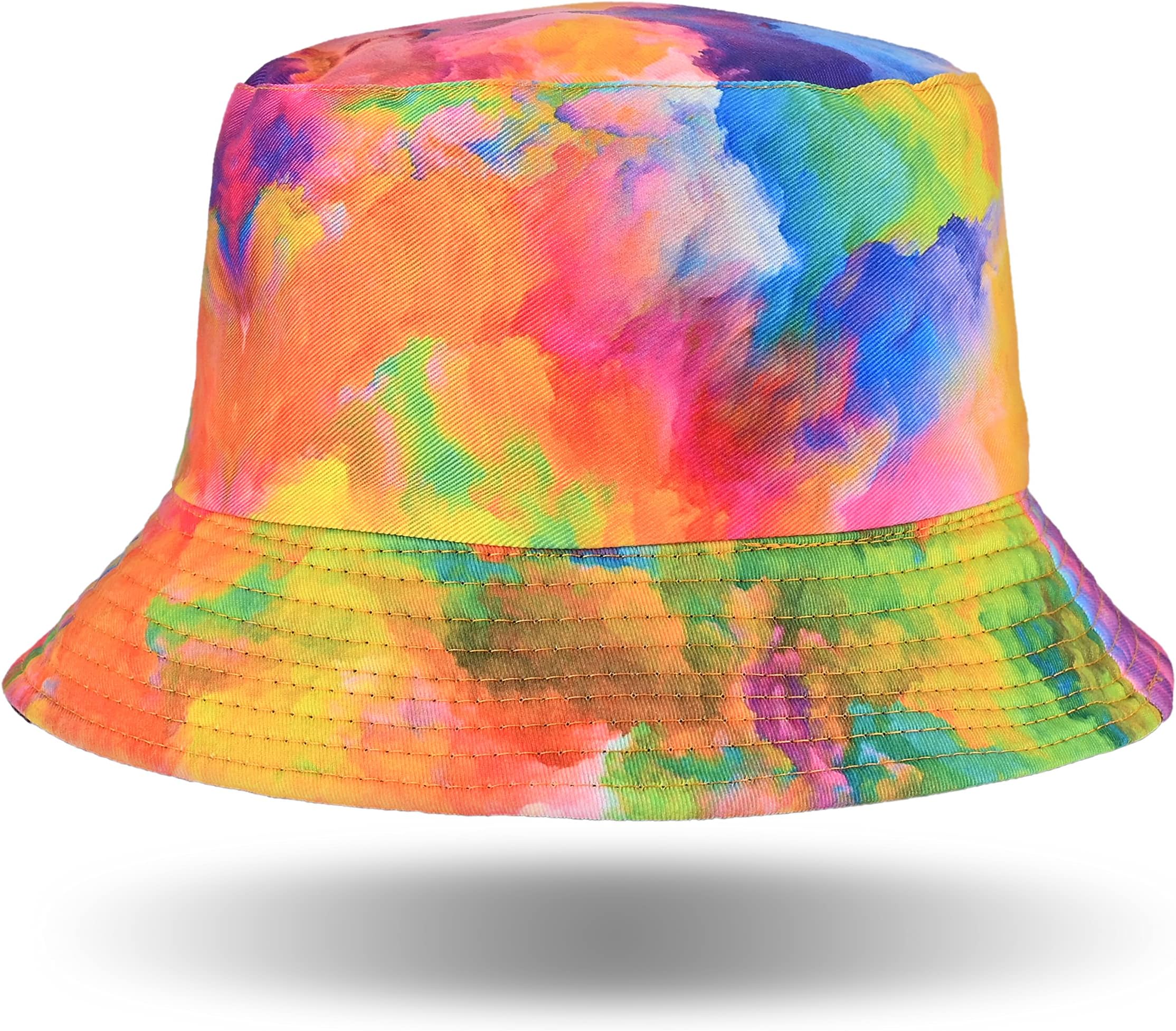 GesdfweUnisex Bucket Hat Fisherman Sun Hat Full Print Outdoor Beach Travel Summer Cap for Women Men, Reversible Double-Side-Wear