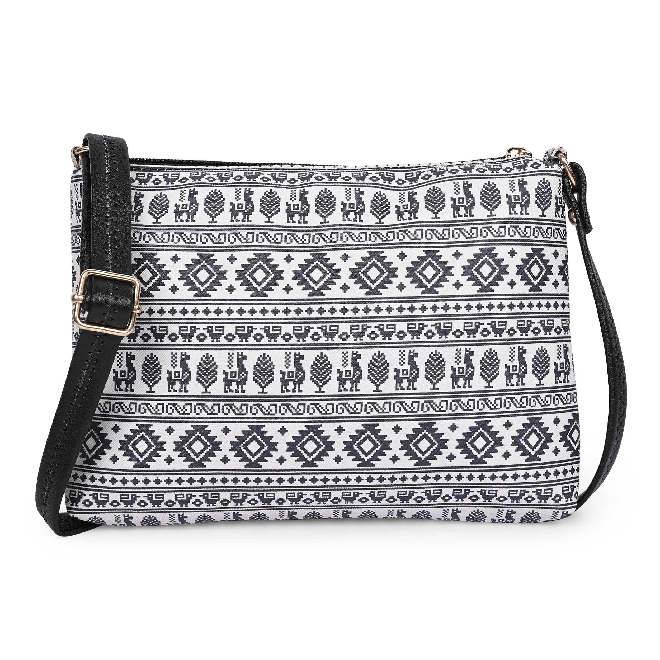 Women’s Faux Leather Textured Shoulder & Crossbody Bag | Stylish Curved Handbag with Adjustable Strap | Medium Purse for Office, Travel, Party & Daily Use-image-46