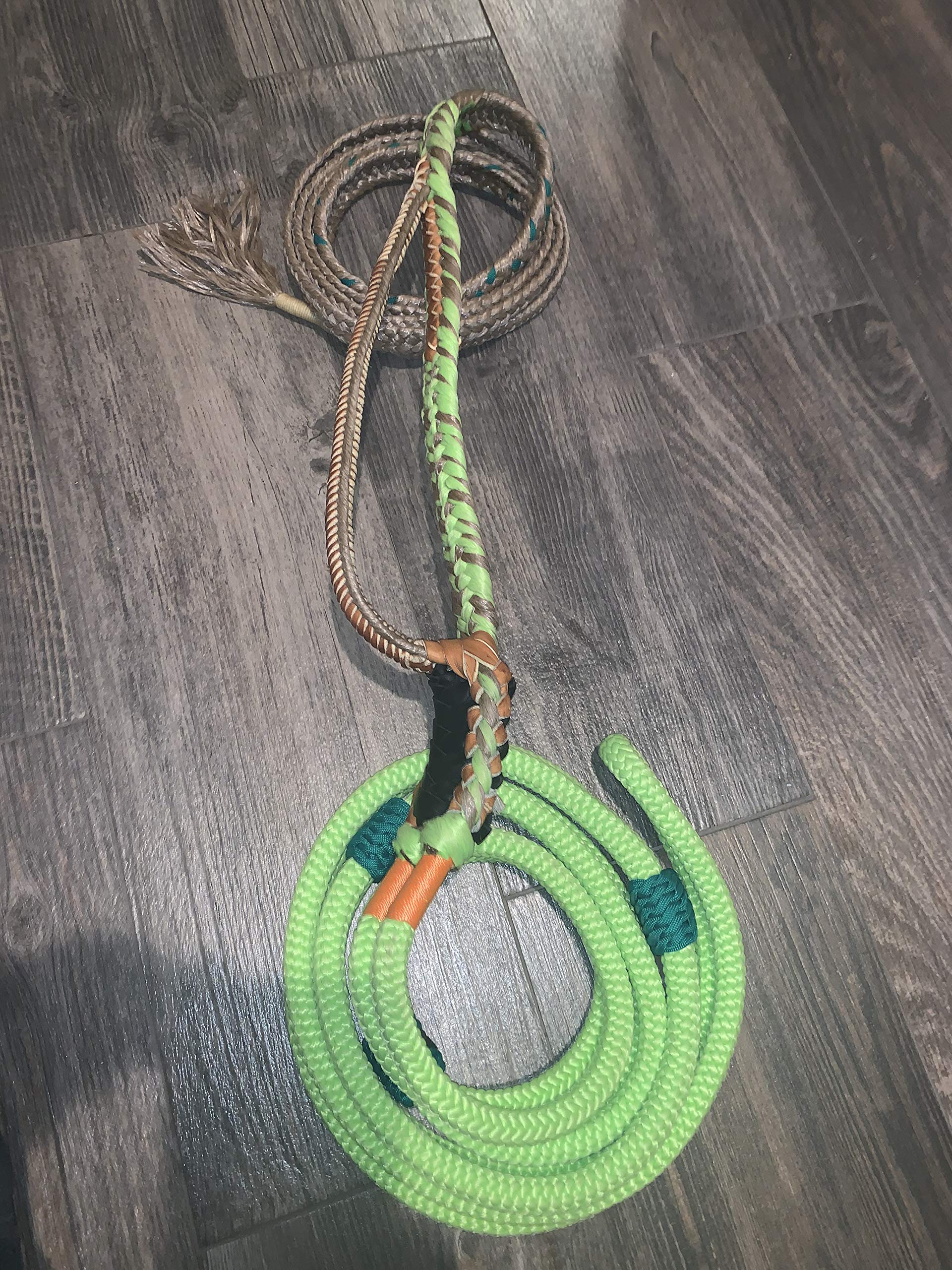 Alligator Bull Rope Lime Green Nylon Pro 9x7 LH 3/4