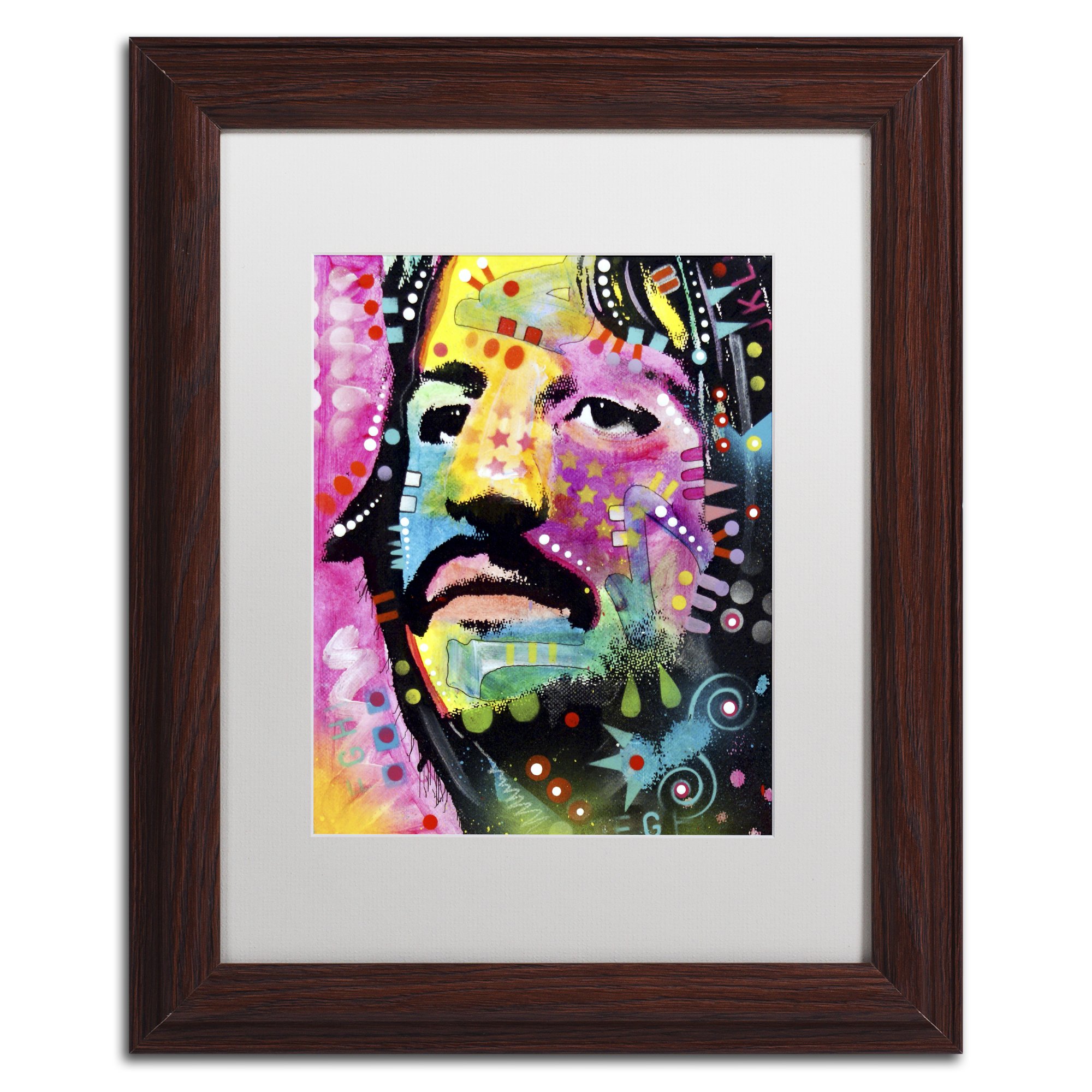 Ringo Starr by Dean Russo, White Matte, Wood Frame 11x14-Inch