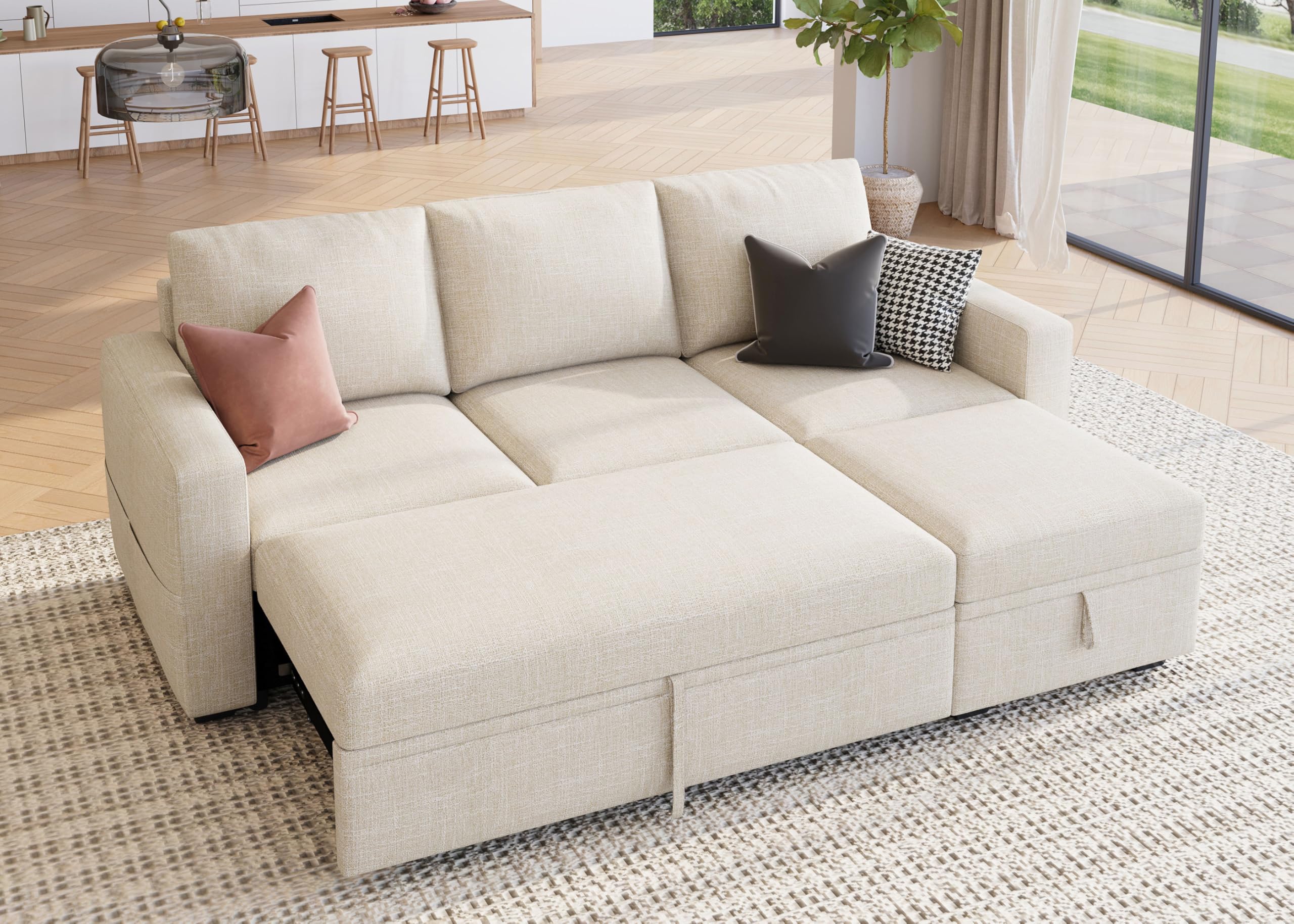 HONBAY Modular Sleeper Sofa