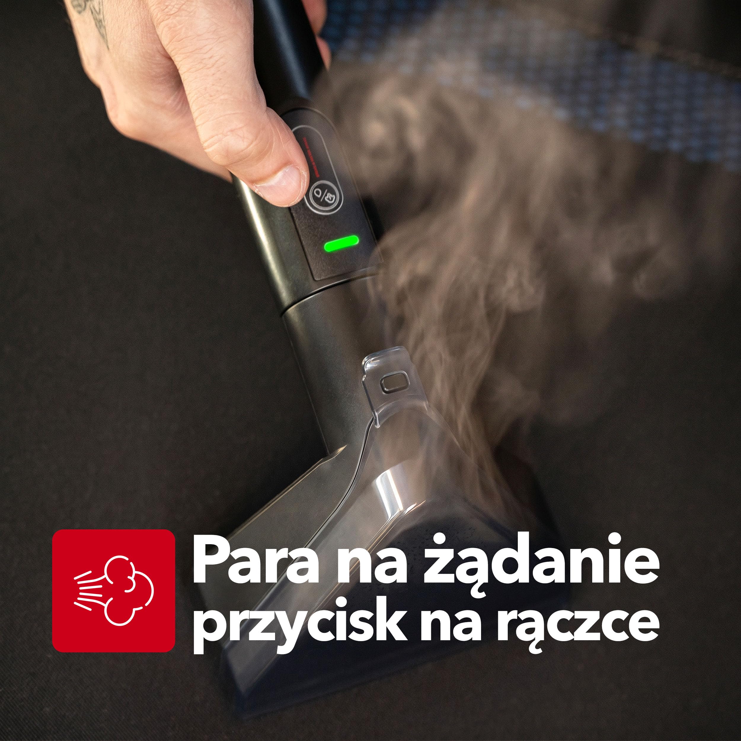 LEHMANN SteamWash 1800 Odkurzacz Piorący i Parownica 4w1, Pranie Tapicerki i Dywanów Ciepłą Wodą 60°C oraz Parą 116°C, Moc Ssania 16 kPa, Urządzenie do Czyszczenia Sof, Samochodu i Domu