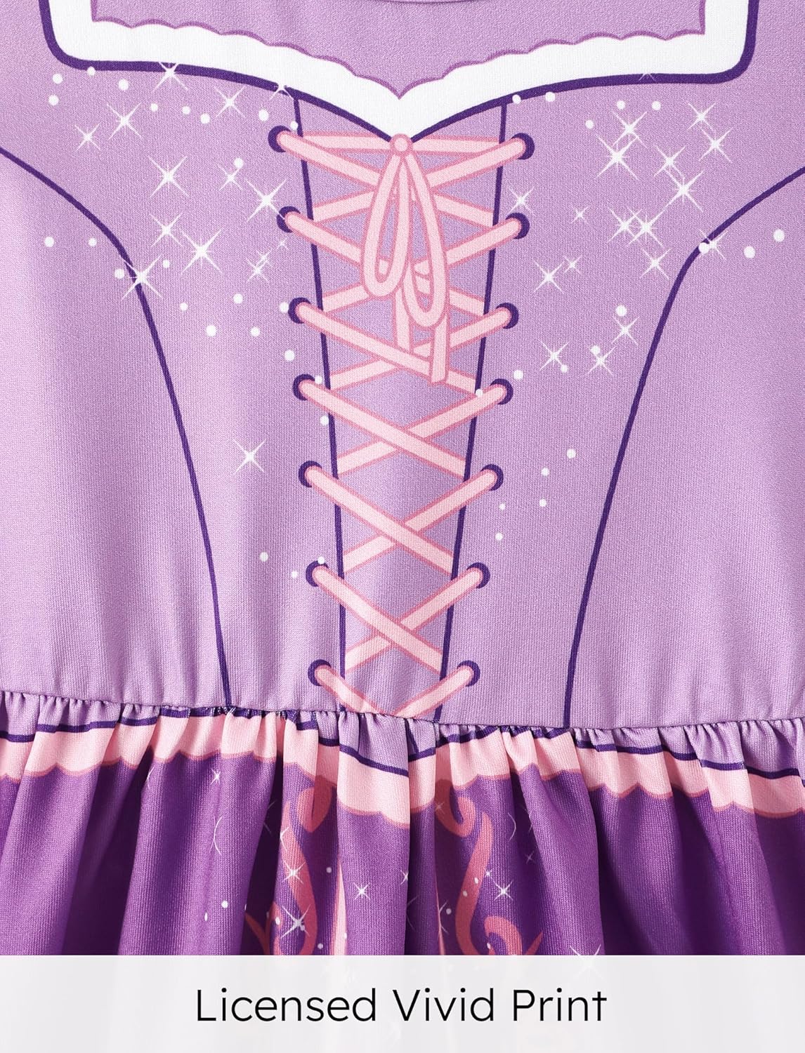 Disney Frozen Elsa Princess Minnie Mouse Stitch Toddler Girl Dresses 2 Pack Long Ruffle Sleeve Costume Set Outfit 2-13 Years