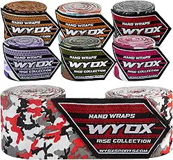 Bandagens WYOX ǀ Bandagens Premium de 3M para Boxe, Muay Thai, Kickboxing e MMA ǀ Luvas Internas Unissex com Proteção Perfeita para