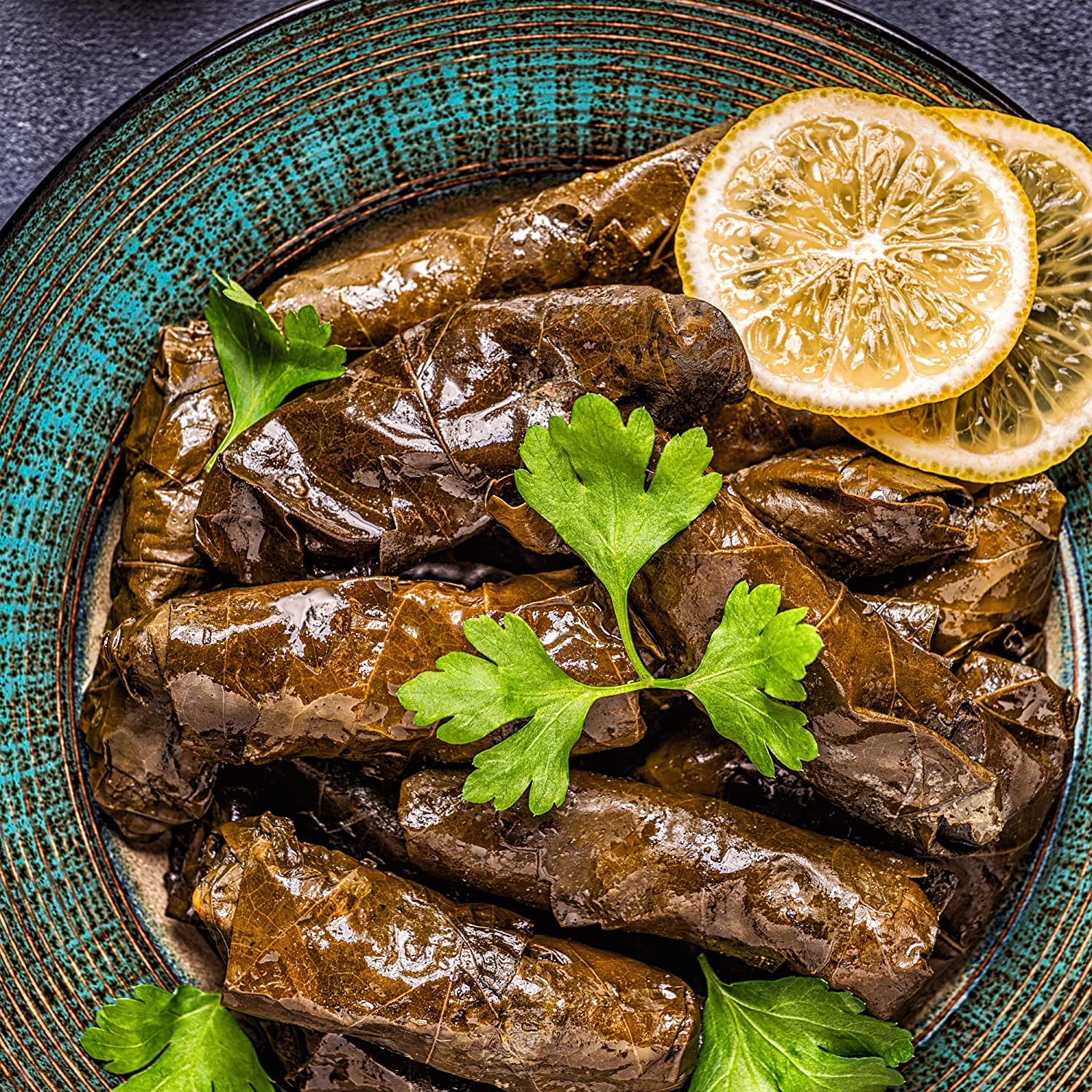 Med Cuisine Dolmades (SVL) 2KG X 6 - Stuffed Grape Leaves with Rice 4.4Lb - 60 units X 6 | Premium, Large (70 oz), Ready to Eat Vegan Rolls, Super Tasty
