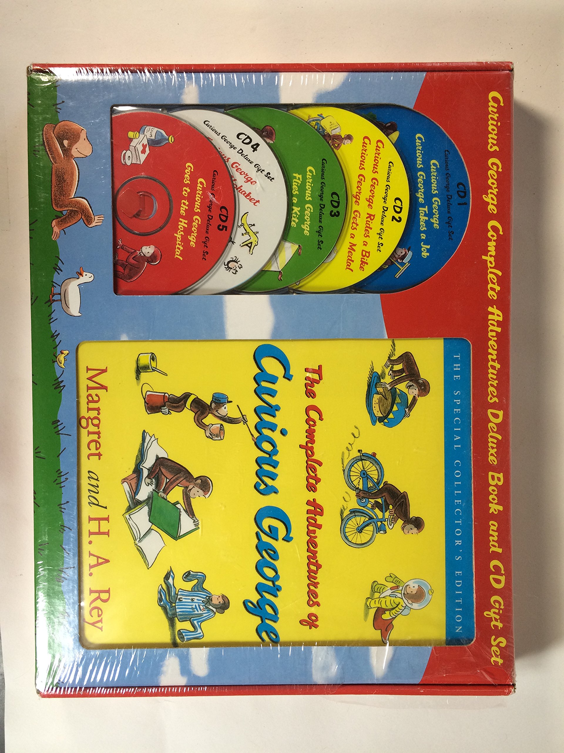 Curious George the Complete Adventures Deluxe Book and Cd Gift Set