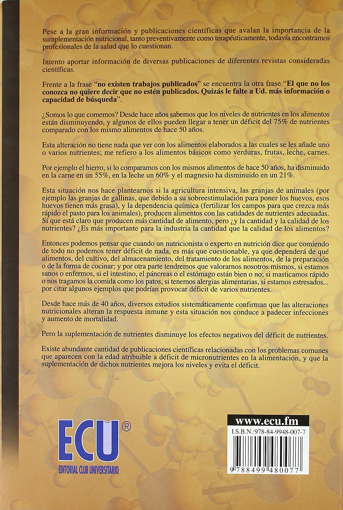Medicina Ortomolecular (MEDICINA Y SALUD)
