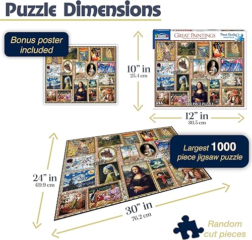 Miniatura 2 de White Mountain Puzzles Great Paintings - Rompecabezas de 1000 piezas