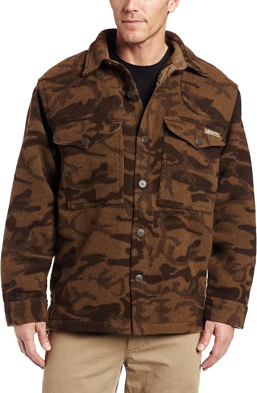Columbia Men's Gallatin Range Shirt Jacket,BROWN WOOL CAMO,XXLarge