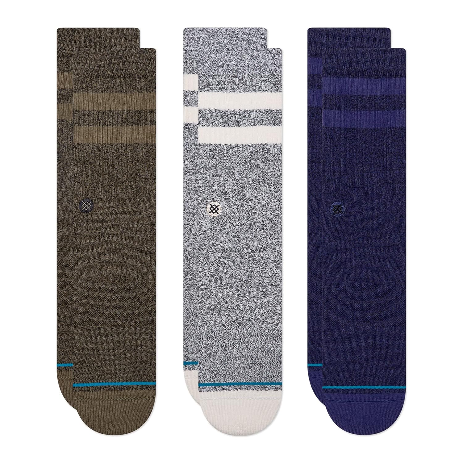 Stance Casual Cotton Crew Joven Socks 3-Pack Cotton Blend and Cushioning Arch Support