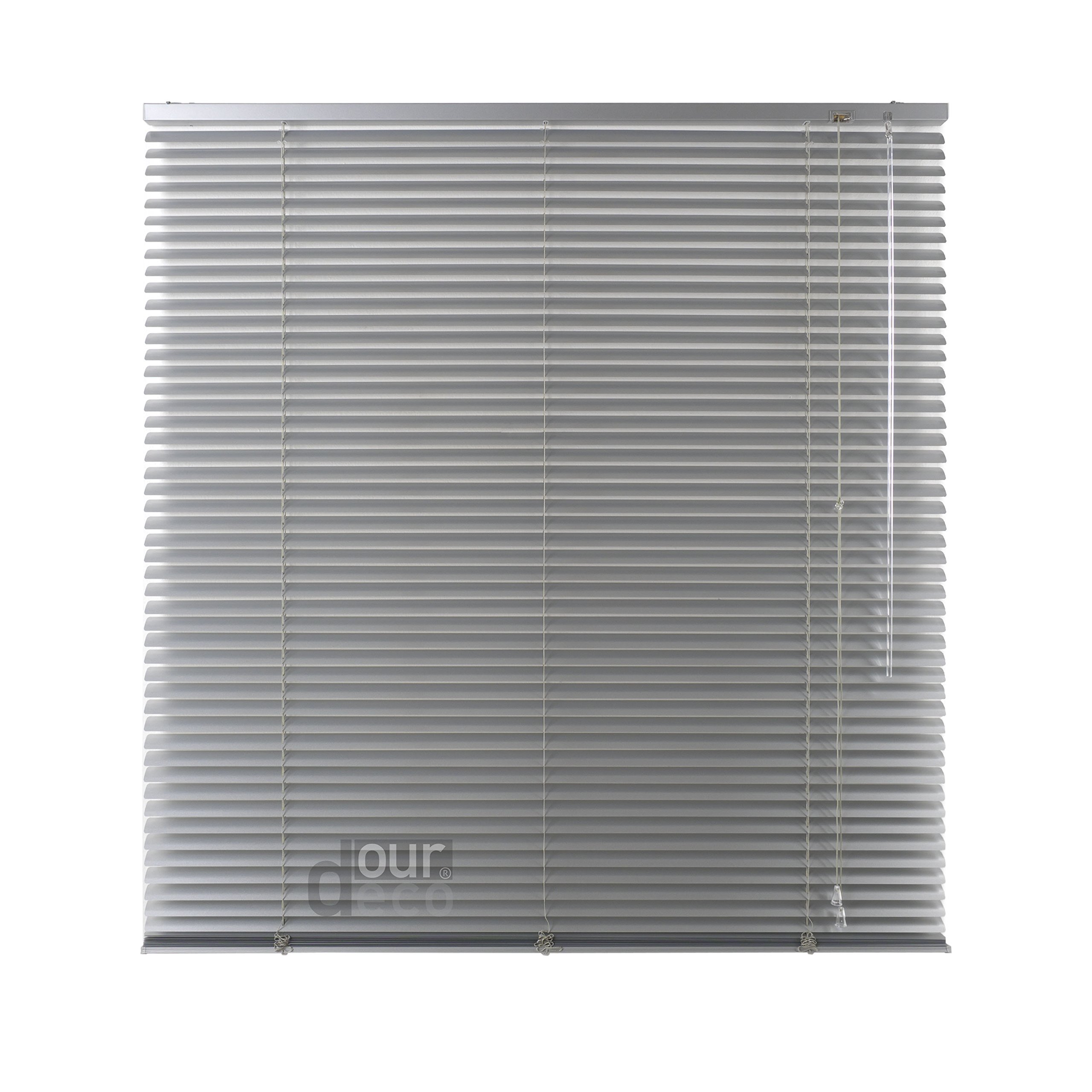 Aluminium-Jalousie / 120 x 220 Silber (Breite x Höhe) / Montage an Wand oder Decke, Premium Alu-Jalousie