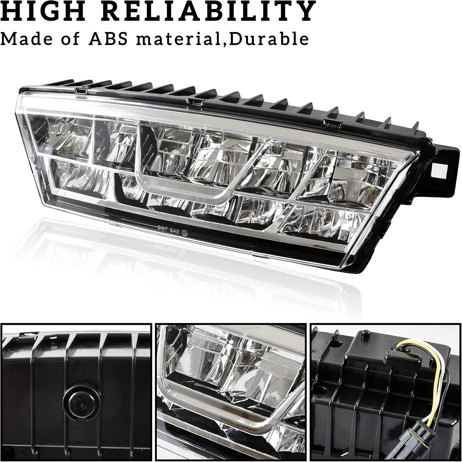 LED Headlight Assembly for Polaris Slingshot, Center Head Light Head Lamp Kit for 2020 2021 2022 2023 Polaris Slingshot S R SL SLR GT Accessories
