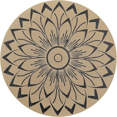 Miniatura 33 de SHACOS - Juego de 4 manteles individuales para mesa de comedor, de vinilo tejido reversible, manteles individuales fáciles de limpiar, Gris