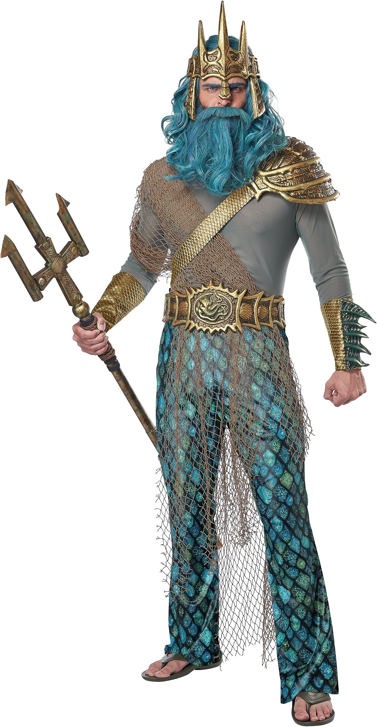 God of The Sea Poseidon Men's Costume Medium